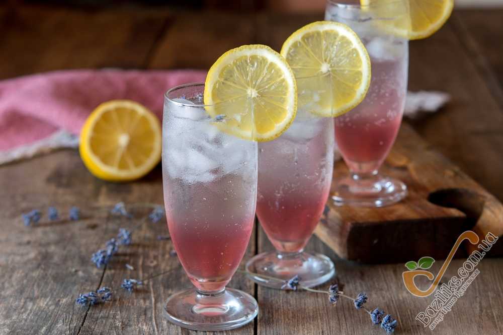 Лавандовый лимонад, безалкогольный коктейль